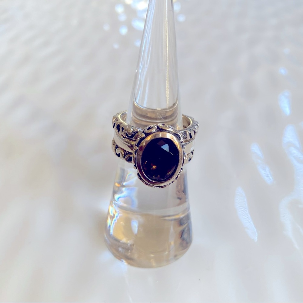 Silpada Sterling Silver Smoky Quartz Stackable  
Ring size 6. R1384 - Picture 2 of 7